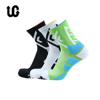 Elite Sport Cycling Basketball Socks Compression Running Man Black Trend Breathable Long Hiking Damping Athletic Professional 1