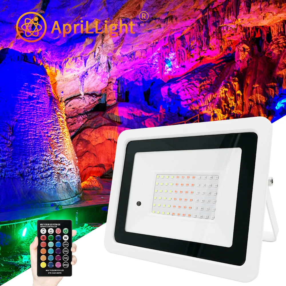 BiiKoon 20W RGB Ha Condotto La Luce di Inondazione Dimmerabile Cambiamento di Colore Proiettore Ip66 Impermeabile Luci di Paesaggio All'aperto for La Festa di Natale Palcoscenico del Giardino
