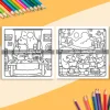 MY FUZZY BUDDIES: Coloring Book for Adults Featuring Cute Cozy Daily Activities for Relaxation (Cozy Spaces Coloring) 5