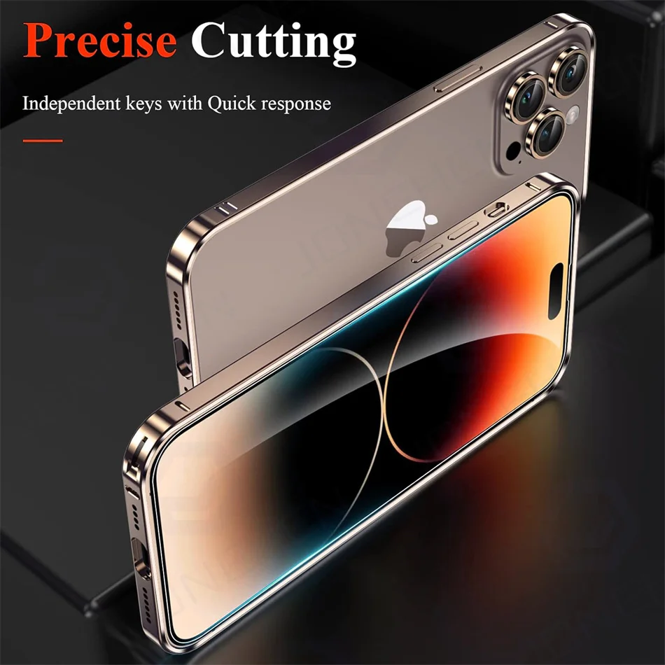 Sleek Desert Gold Aluminum Bumper Case - Ultra-Thin Alloy Frame Accessory