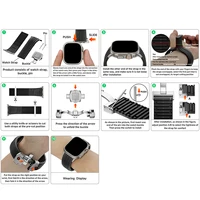 Bracelet de sport en Silicone pour Apple Watch Ultra 2, 49mm 46mm 45mm 44mm, Bracelet en métal de luxe pour iWatch série 10 9 8 7 6 5 4 Se 6