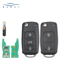 Dahai 5K 0837202 AD / 202Q รีโมทกุญแจรถสําหรับ VW Beetle Eos Golf 6 Jetta Tiguan ที่นั่ง Skoda Fabia 434 Mhz ID48 ชิป