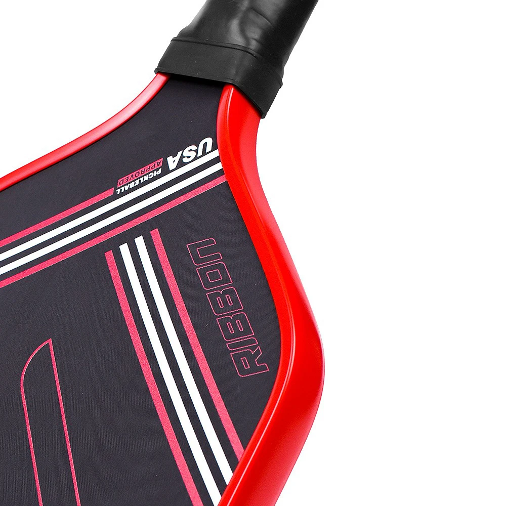 Carbon Fiber Picleball Paddle, Stone Ground Cloth Pattern, Sandblasting, Thick Polypropylene, Honeycomb Core Pick, T700, 16mm