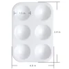 White Plastic Paint Tray Palette Watercolor Ceramic Color Mixing Palette For Painting Party DIY Craft Art Painting Painting Tray 6