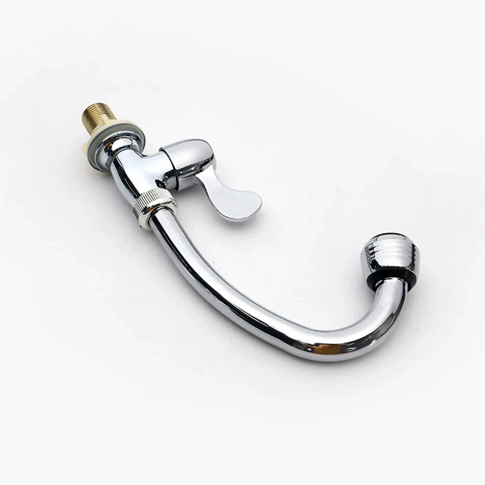 Kitchen Faucet Basin Faucets Sink Taps Single Lever Single Cold Water Mixer Taps Quick Open Faucet 360 Degree Swivel Spout Home