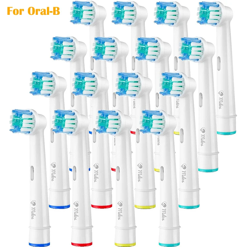 16&times;Replacement Brush Heads for Oral-B Electric Toothbrush Fit Advance Power/Pro Health/Triumph/3D Excel/Vitality Precision Clean replacement brush heads