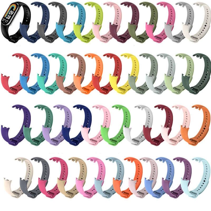 Silicone Wrist Strap Xiaomi Mi Band 8/8 NFC Bracelet Replacement