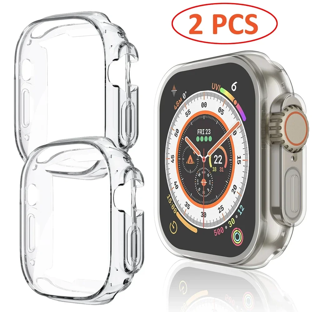 Enhanced Screen Protector Cover for Apple Watch - TPU Shell Accessory