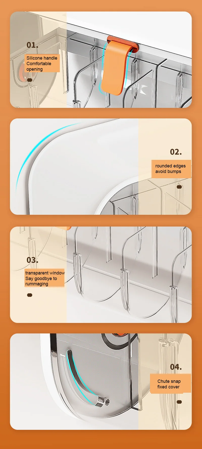 Multifuctional Socks Underwear Storage Artifact Wall-Mounted Punch Free Rack Holder Organizer