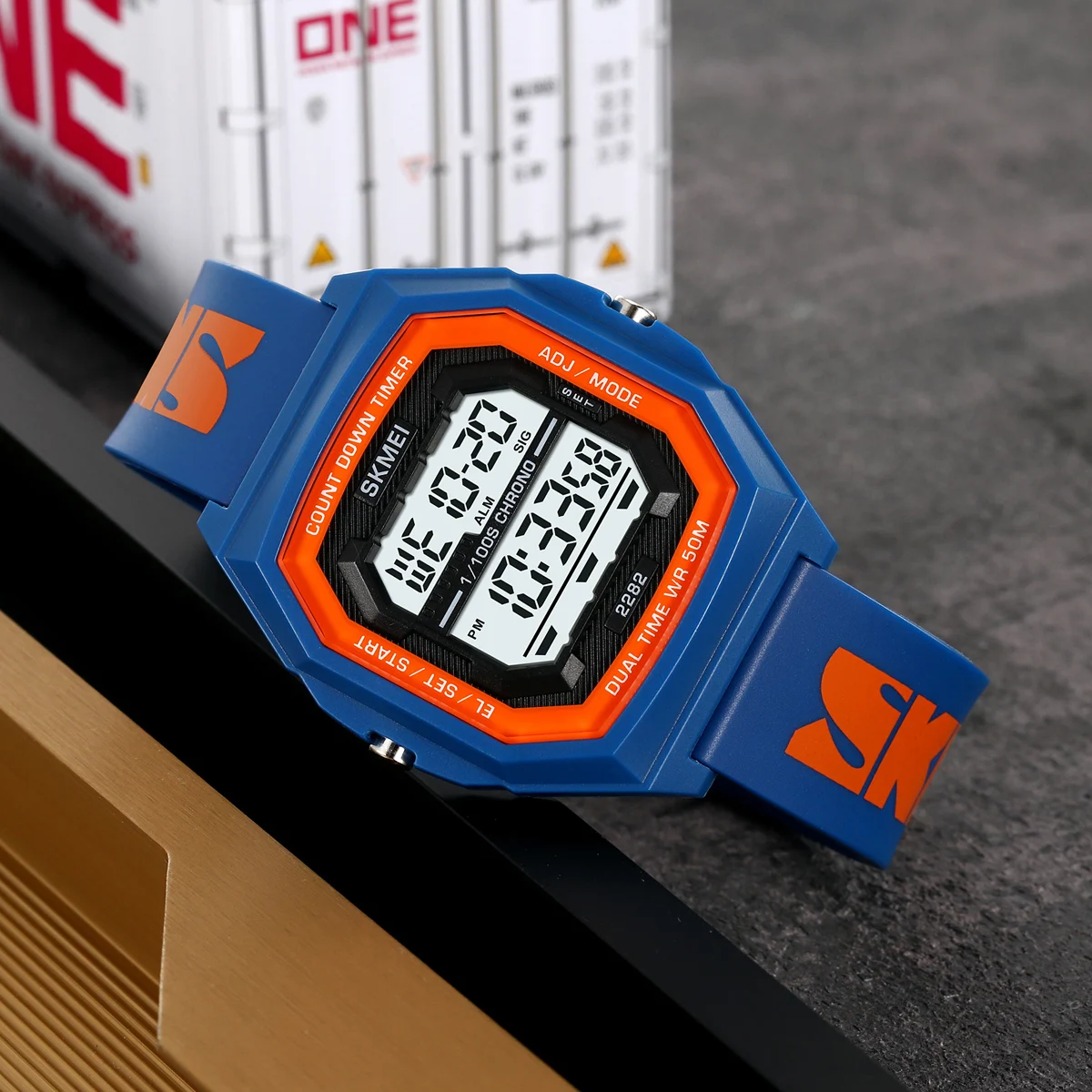 SKMEI Sport Digital Electronic Wristwatch For Men Women Student Fashion 5Bar Waterproof EL Light Chrono Watch Clock Reloj Hombre 4