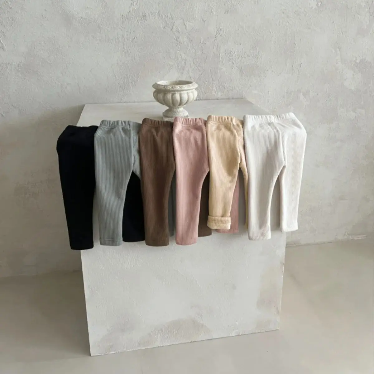 Cotton Baby Girls Leggings Solid Color