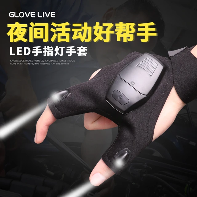 1 pièce Gants De Lampe De Poche Led Rechargeable Pour Hommes Et