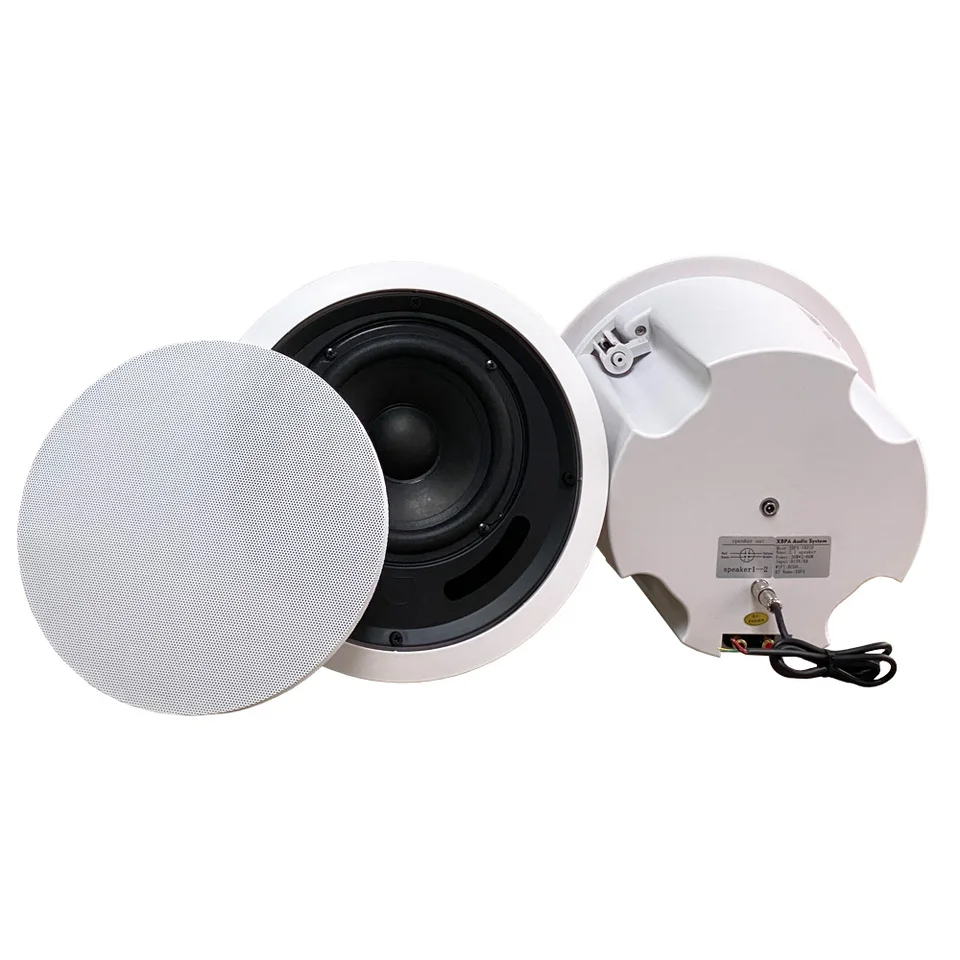Home Theater Ceiling Speaker - 7.5.1 Channel Flush Mount Recessed In-Ceiling Speaker, White Finish