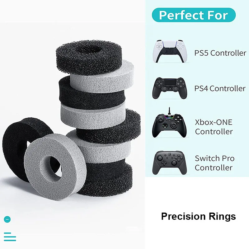 

For PS5 Precision Rings Thumbstick Adjustment Analog Stick Aim Assist Motion for Switch Pro PS4 for XBox One Controller