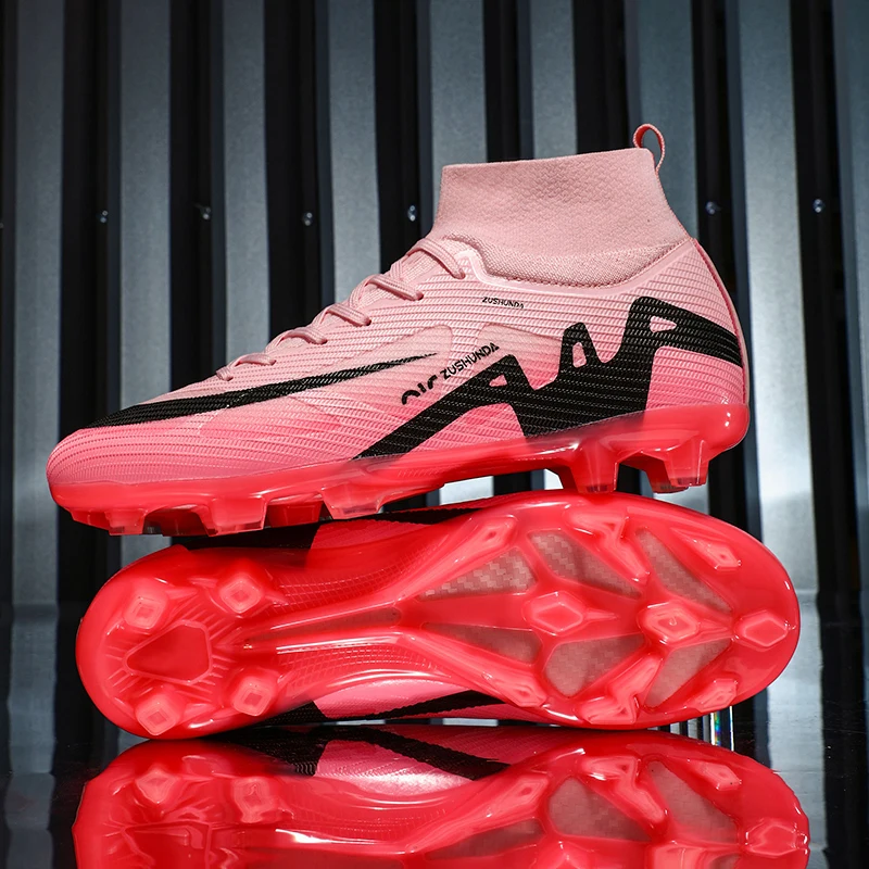 Men Women Football Boots Unisex Soccer Shoes Grass Training Sport Professional Breathable Students football boots