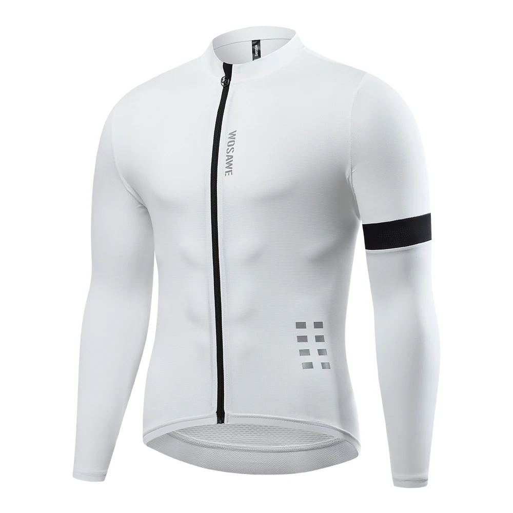 thumbnail image 1 of WOSAWE - Conjunto de ropa de ciclismo para hombre, de secado rápido, antibolitas, para carreras de carretera, primavera y verano, con bolsillos, 1 of 5