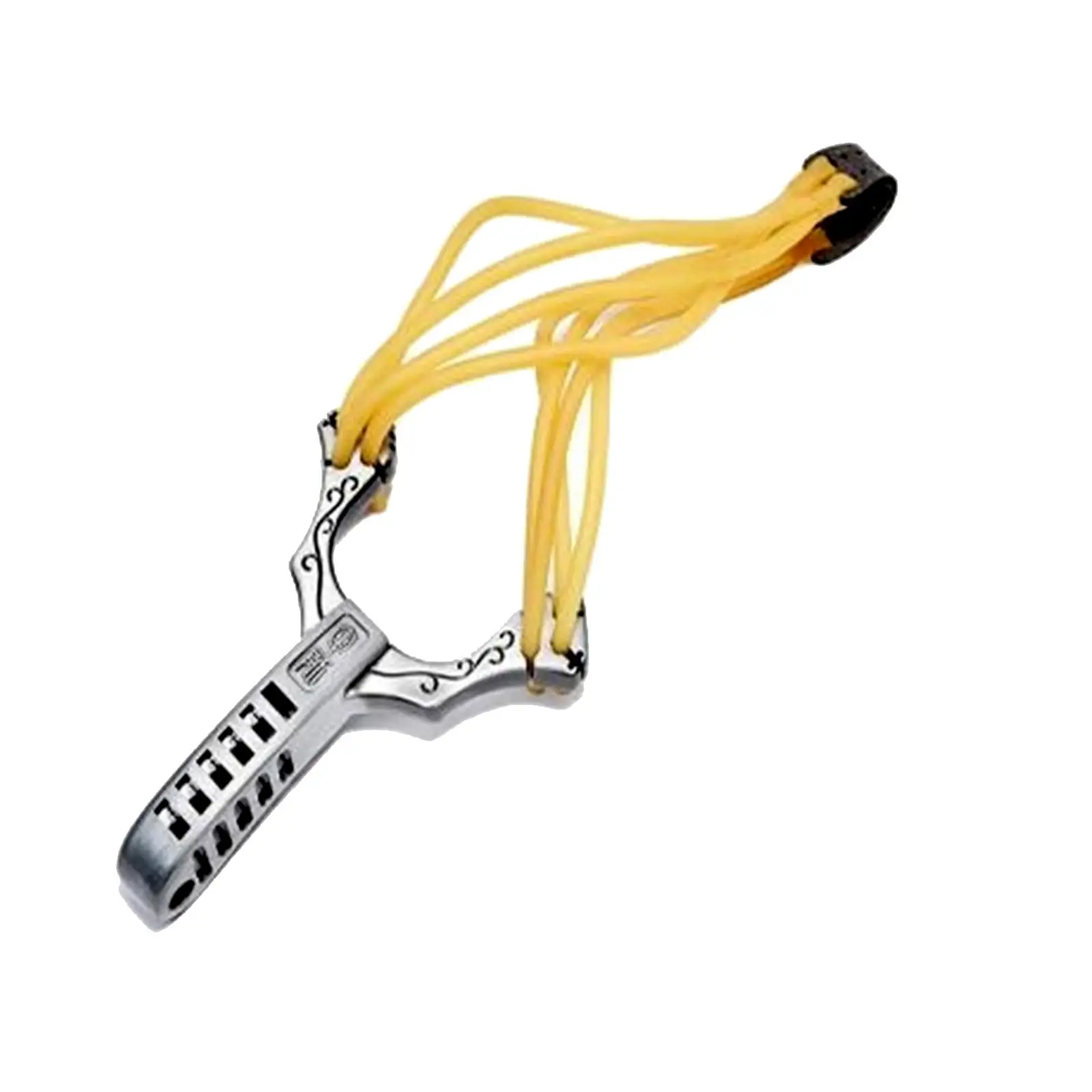 Slingshot Tool Target with Flat Rubber Bands Zinc Alloy Sling Shot for