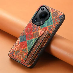 Portafoglio in Pelle Magnetico con Design Floreale e Supporto per Nokia e Cover Posteriore