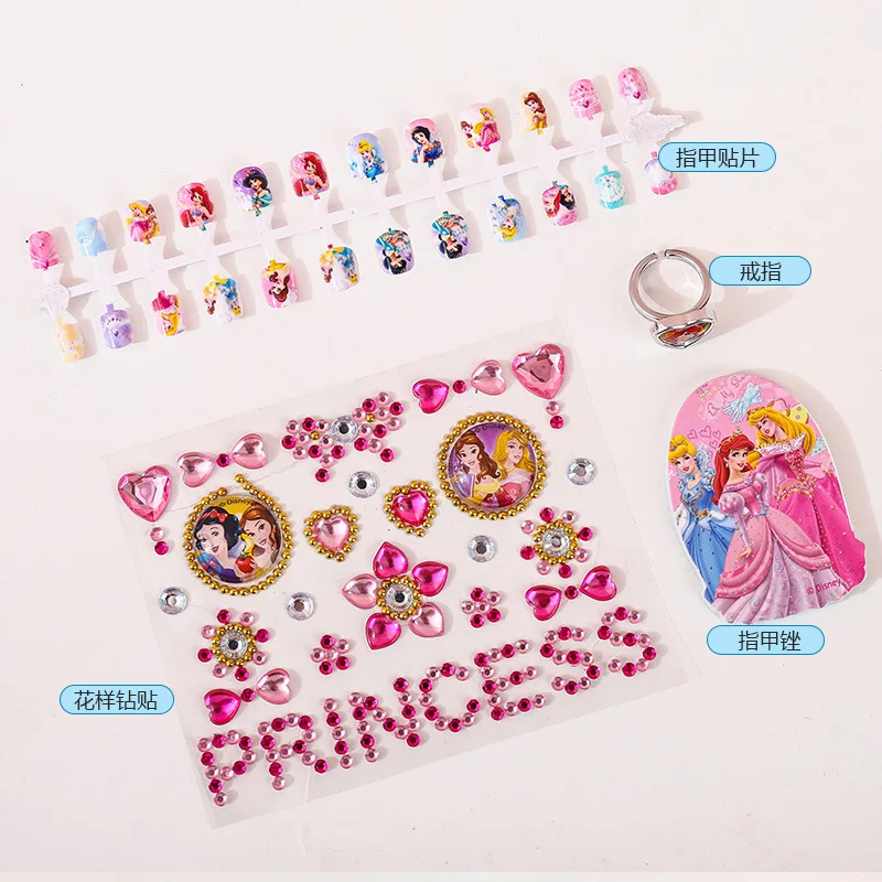 Disney Girls Set Frozen Princess Nail Polish Sticker Nail Art Little Girl Sticker Set