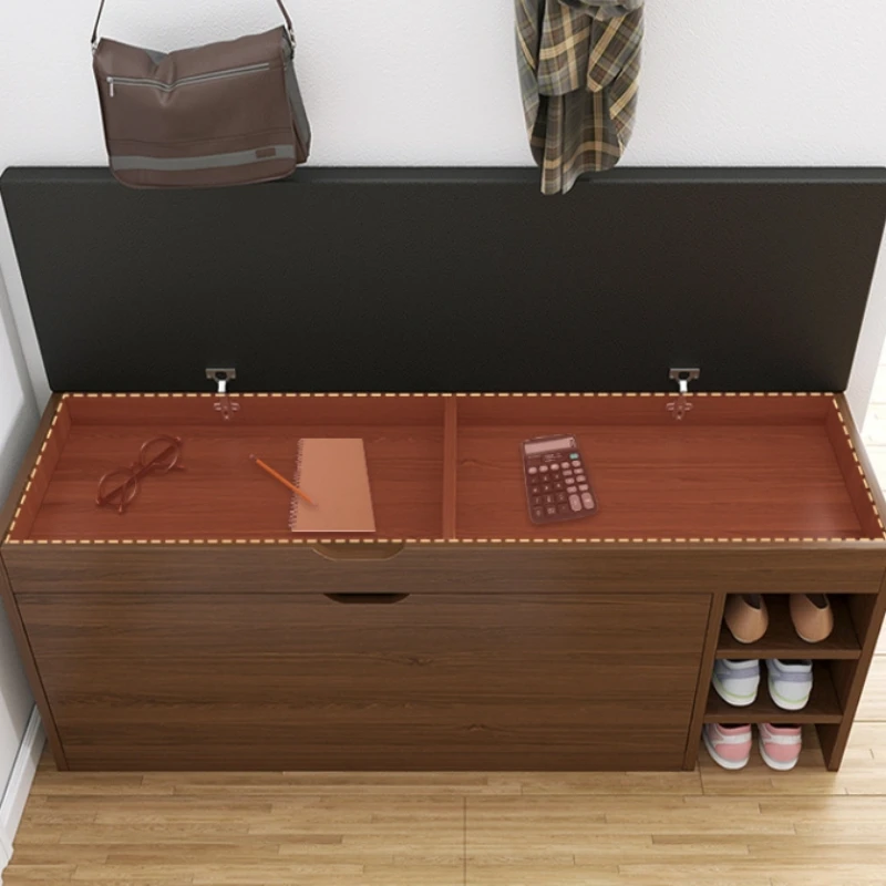 خزانة الأحذية البراز مدخل المنزل الأحذية الخشبية ت...