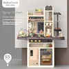 Children Go Home 63cm Simulation Acousto-optic Spray Kitchen Water Steam Tabletop Simulation Cooking Toys Birthday Present 2