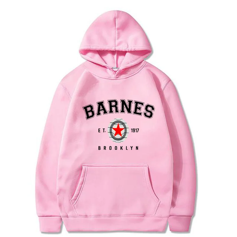 Barnes 1917 Hooded Sweatshirts Women Harajuku  Superhero Bucky Barnes Hoodies Tv Show 90s Sweatshirt with Hood Woman Clothing light blue hoodie Hoodies & Sweatshirts