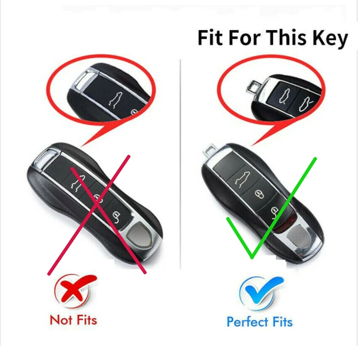 Portachiavi conchiglia in pelle fatta a mano con custodia portachiavi per Porsche Cayenne 911 996 Macan Panamera Boxster 986 987 981 Protector - S34335259b723499fa46720c17c313a34s
