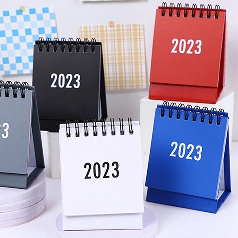 

New Arrival 2023 Desktop Refreshing Stand Daily Planner Calendar Simple Mini Flip Desk Yearly Agenda Calendar