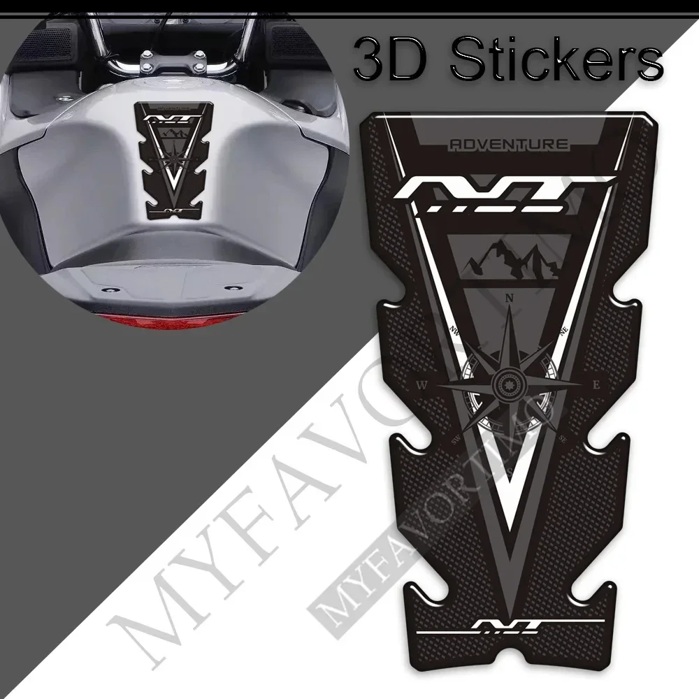 NT 650 700V 1000 1100 For Honda NT650 Motorcycle Accessories Adventure Stickers Decals Protector Tank Pad Gas Fuel Oil Kit Knee 6061 t6 aluminum alloy for 1983 1986 honda magna sabre vf 700 750 vf 1100 cnc carb fuel gas tubes kit