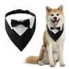 Sucado Bow Tie Dog Collar Tuxedo Bandana Adjustable Formal Puppy Triangle Neck Wear for Wedding Birthday Dress-up Cosplay Party 1