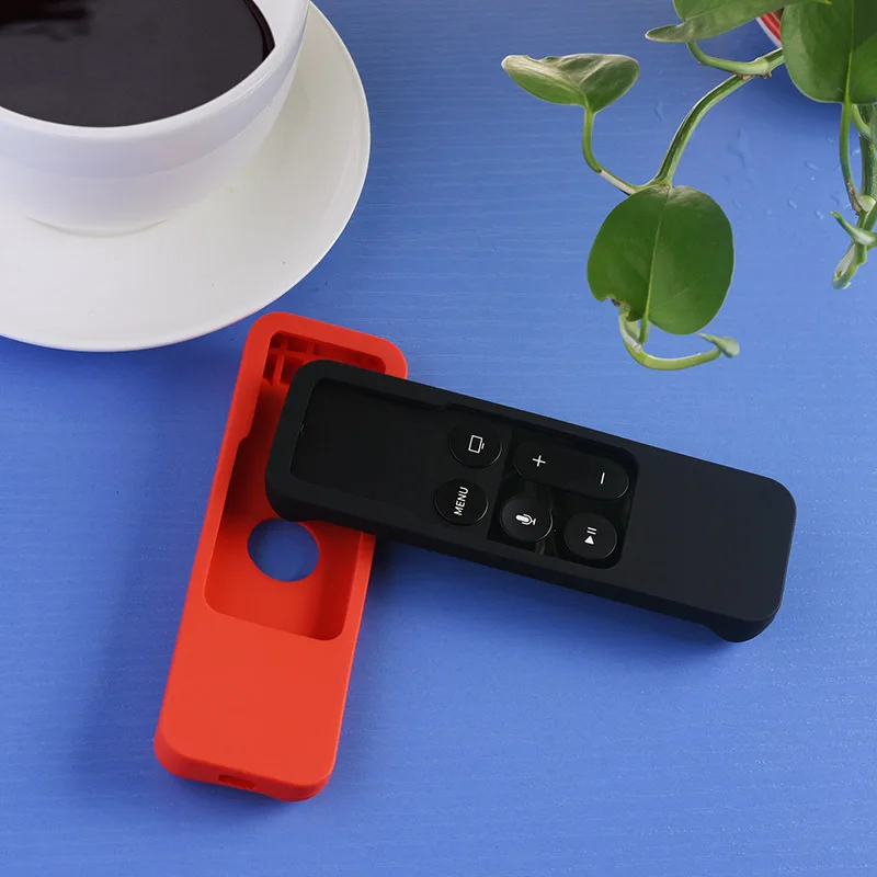 Silicone Remote Case Silicone Remote Cover Silicone Remote Sleeve Remote Controller Cover Silicone Case Protector Remote Control Cover for Apple TV 4K Shockproof Drop-proof Silicone Case (cover only, not includes remote control)