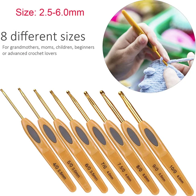 Crochet Hooks Set Ergonomic Crochet Hooks Set Portable Crochet Hook  Ergonomic Knitting Needles Tools Bag Crochet Supplies - AliExpress