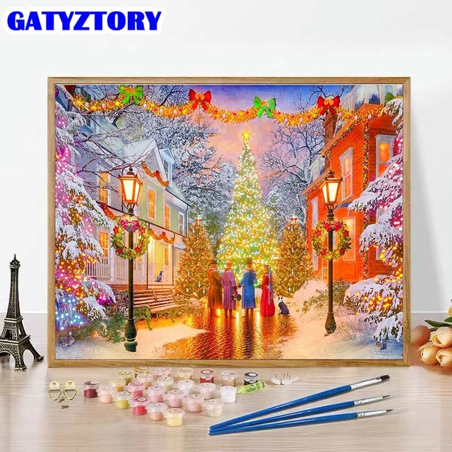 GATYZTORY Paint By Numbers For adults Kids Handpainted Canvas painting  Scenery Painting By Number Picture Canvas Home Decor - AliExpress