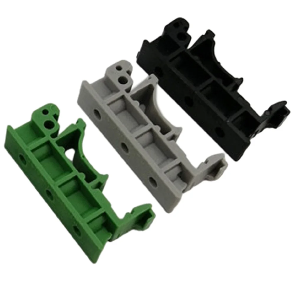 PCB DIN Rail Mounting Adapter PCB Mount Bracket Clips Circuit Board Bracket Holder Carrier Clips Panel din rail bracket 2PCS 35mm