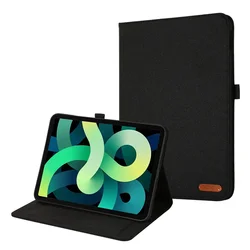 Premium Soft Fabric Flip Stand Tablet Case Cover - iPad 11th (A16) (Black)