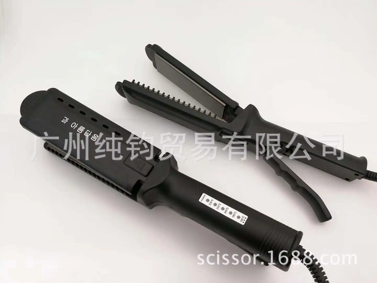 Ceramic Titanium Gold Straight Hair Comb Corn Board Special Use Salon Professional Hair Clipper Trade Expert Corn Board Cutting
