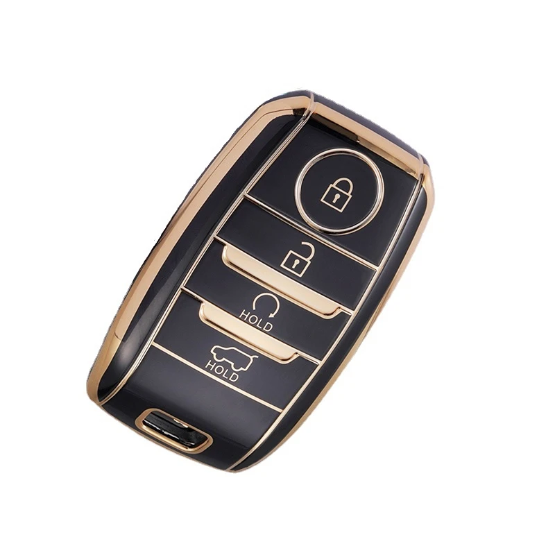 4 Button Smart 2 Hold Button Car Key Case Cover for Kia Sportage Cerato