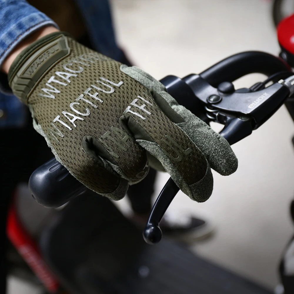 Men Camouflage Tactical Full Finger Gloves Touch Screen Airsoft Sports Riding Hunting Hiking Bicycle Cycling Paintball Mittens