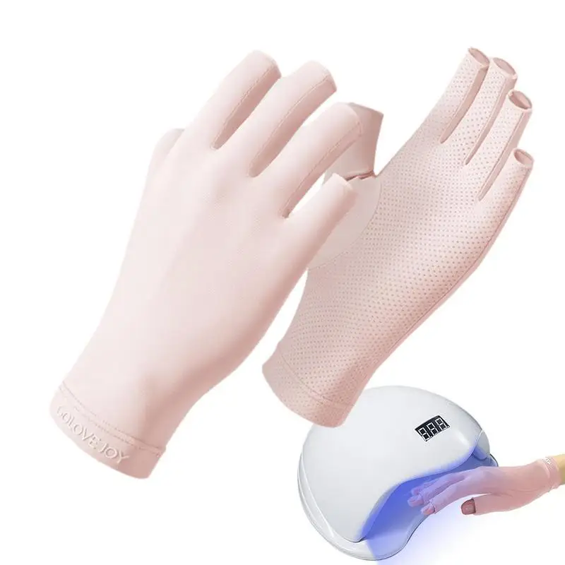 

Перчатки для вождения, защита от солнца, высокоэластичные перчатки для ногтей с защитой от УФ-лучей, дышащие безвредные для кожи перчатки с гиалуроновой кислотой