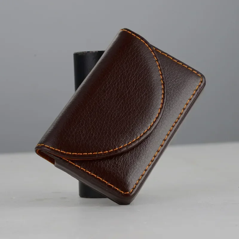 

PU Luxury Credit Card Holder Wallet ID Business Bank Card Case Men Women Fashoin Brown Black Coin Wallet Small Black Purse