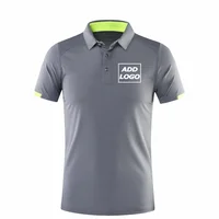 Polo de sport à séchage rapide à manches courtes, logo de marque d'entreprise imprimé personnalisé, t-shirt décontracté, 4XL, 2025 5