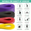 5-piece door anchor resistance band - heavy-duty, stackable tension band, suitable for full body exercise, stretching, and muscl 3