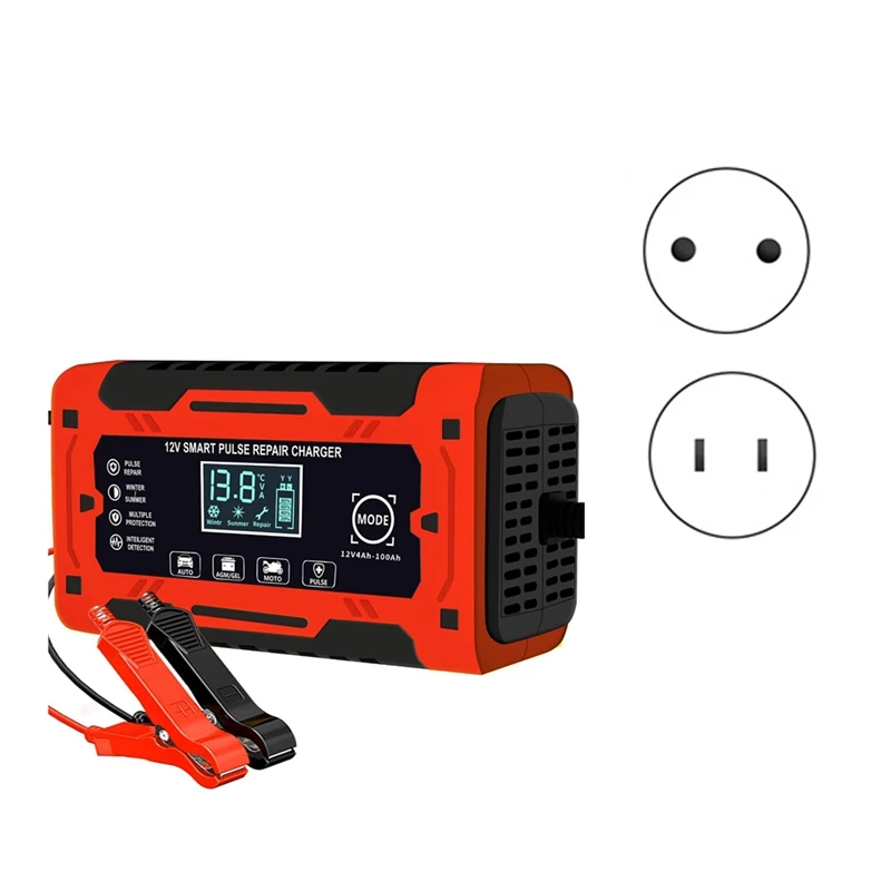 

Умное полностью автоматическое зарядное устройство 12 В и 24 В 6 А с температурной компенсацией для автомобиля грузовика мотоцикла