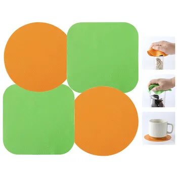 Silicone Bottle Opening Pad Non Slip Jar Gripper Mat Rubber Opener Manual Can Cap Cushion Multi-functional Kitchen Gadgets 1