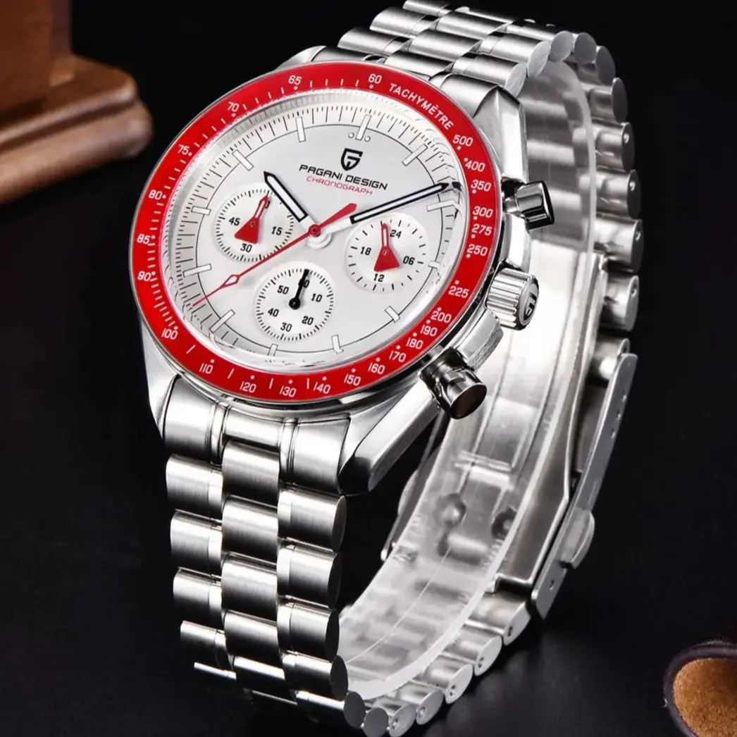 Pagani Design 2024 Ak Project Orologi Da Uomo Luxury Quartz Watch Men Sapphire Bezel Speed Chronograph Orologio Da Polso Automatico Con Data