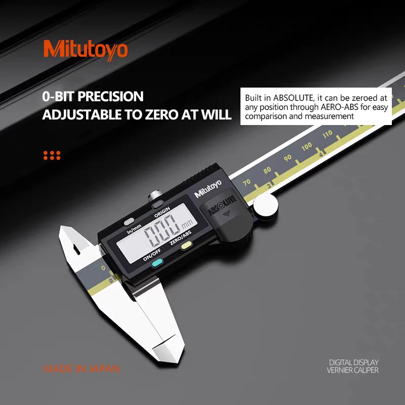 Digital Caliper Mitutoyo Digital Caliper LCD Vernier Calipers 6inch 150mm 200mm 300mm 500-196-30 Measuring Tools Stainless Steel