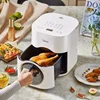 Midea 220V Air Fryer Home 5.5L Visible No-Flip Multifunction Electric Fryer French Fry Machine Oil-Free Electric Fryer 4