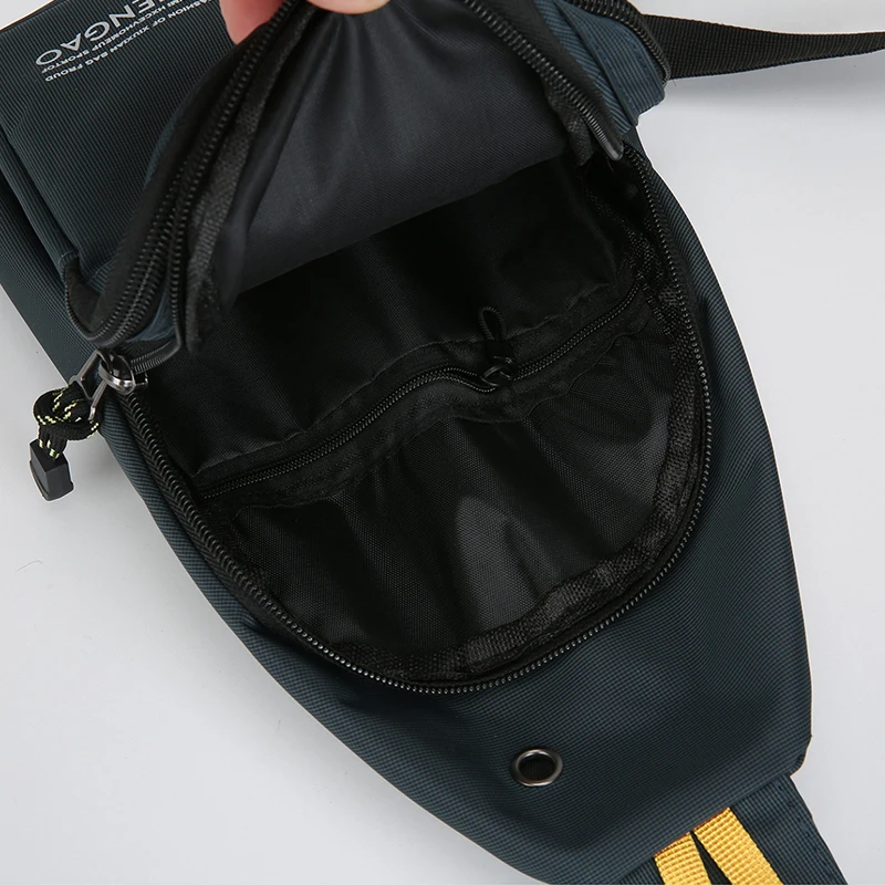 Men's crossbody bag, chest bag, shoulder bag, suitable for business commuting, hiking and cycling, outdoor sports