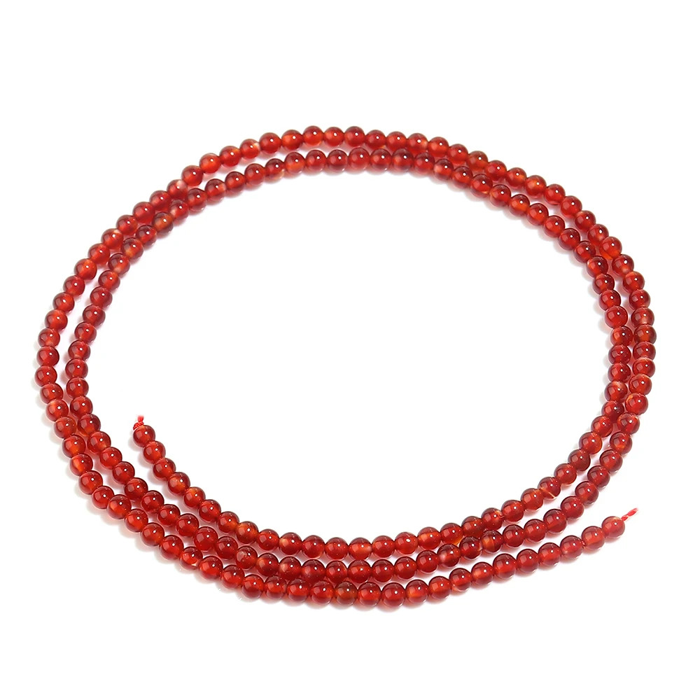 Perline Di Pietra Di Agata Corniola: Filo Di Pietre Preziose Rotonde Da 6 Mm A 16 Mm - Italia