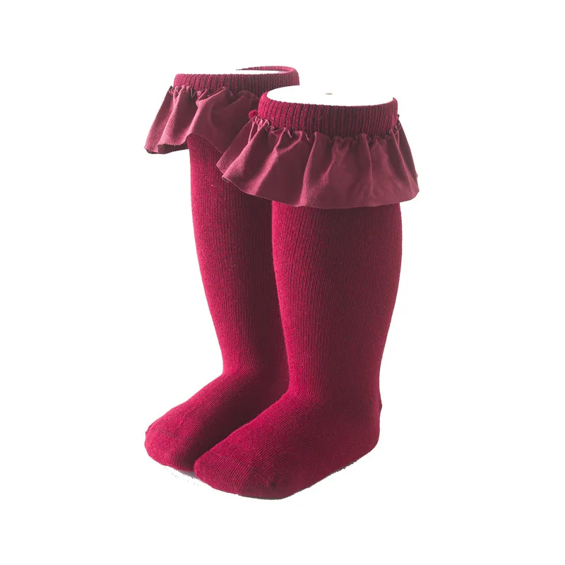 Baby Girls Cotton Knee Socks 1 Pairs cotton socks children socks cotton knee socks